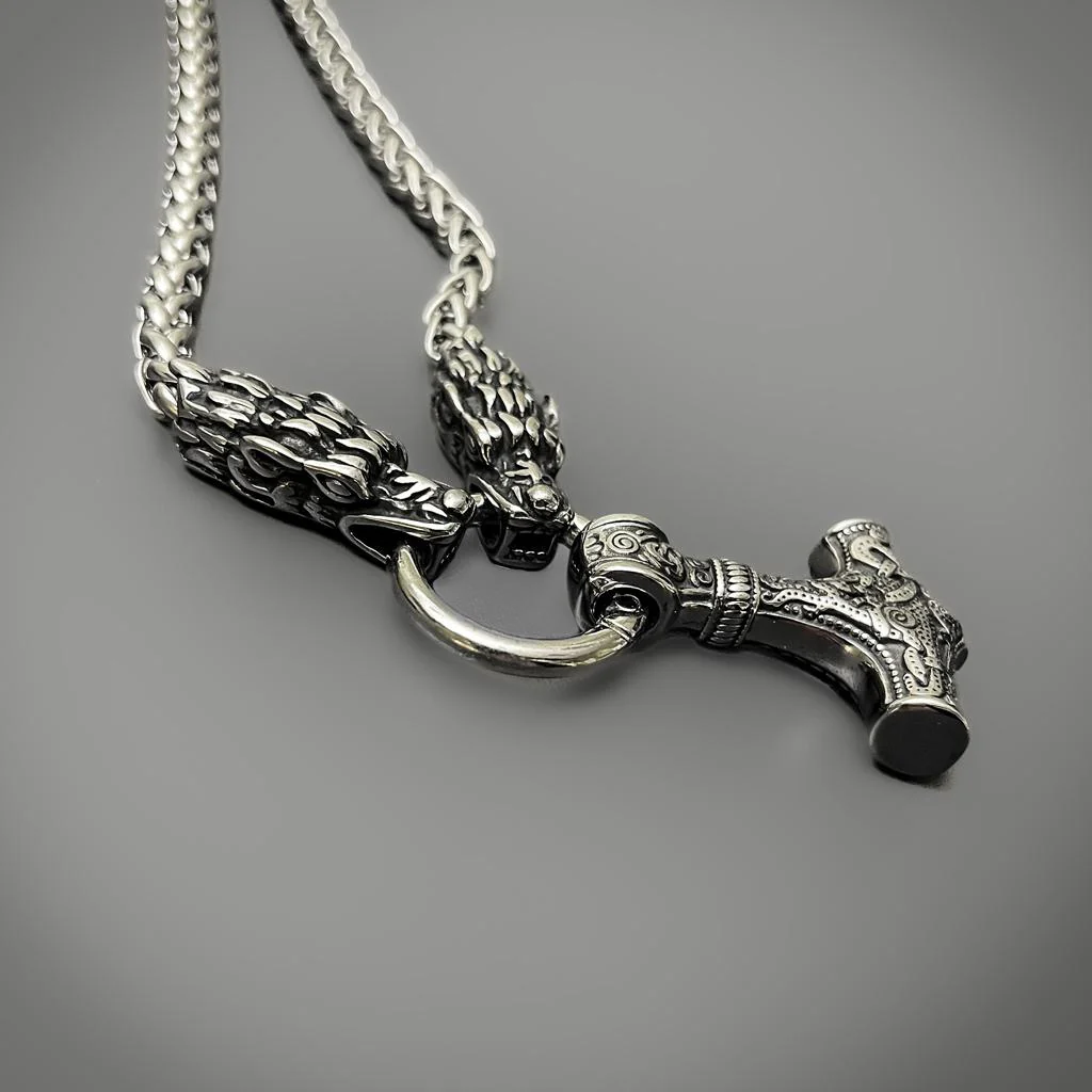 Dragon Mjolnir Pendant - Image 2