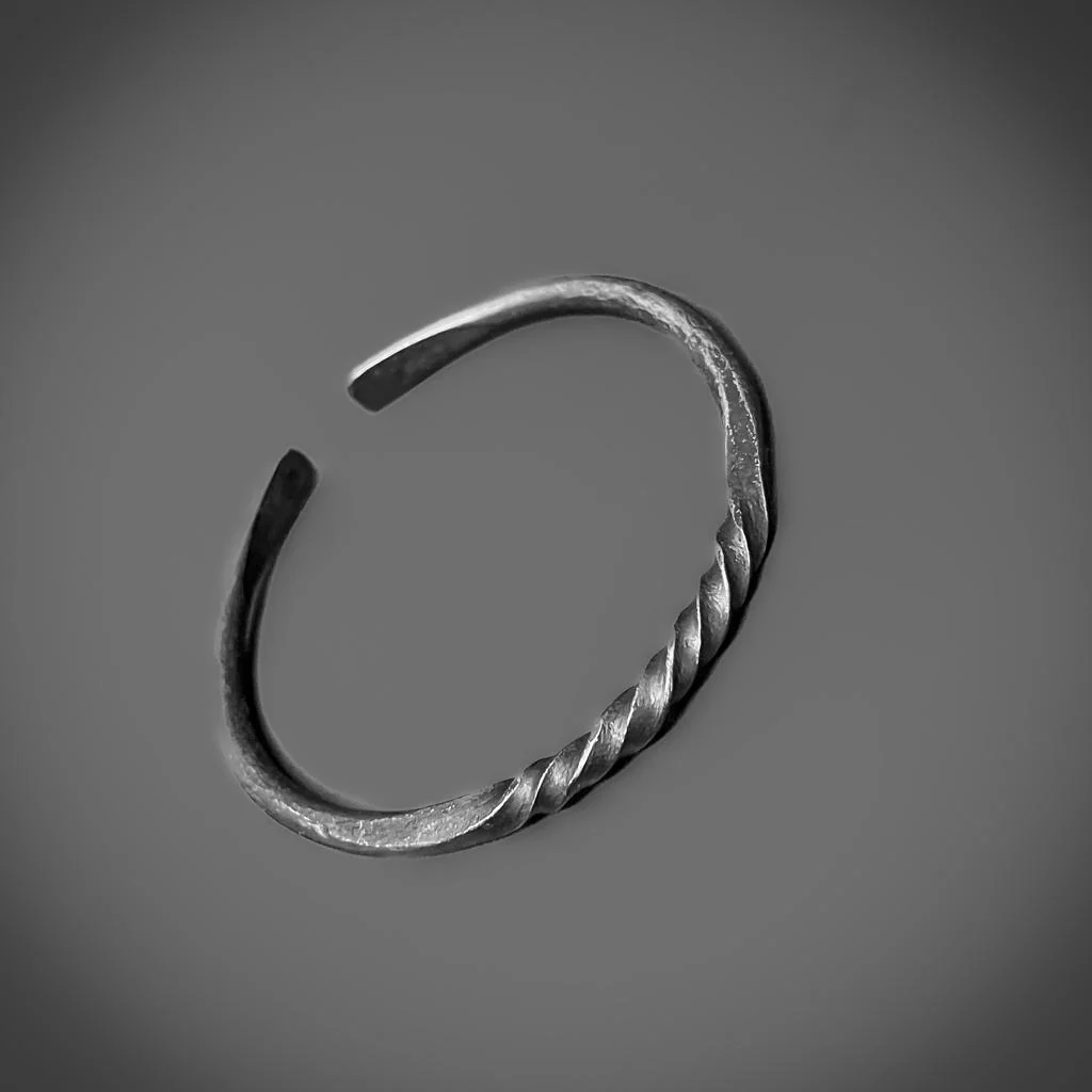 Hand-Forged Large Bangle - Image 2