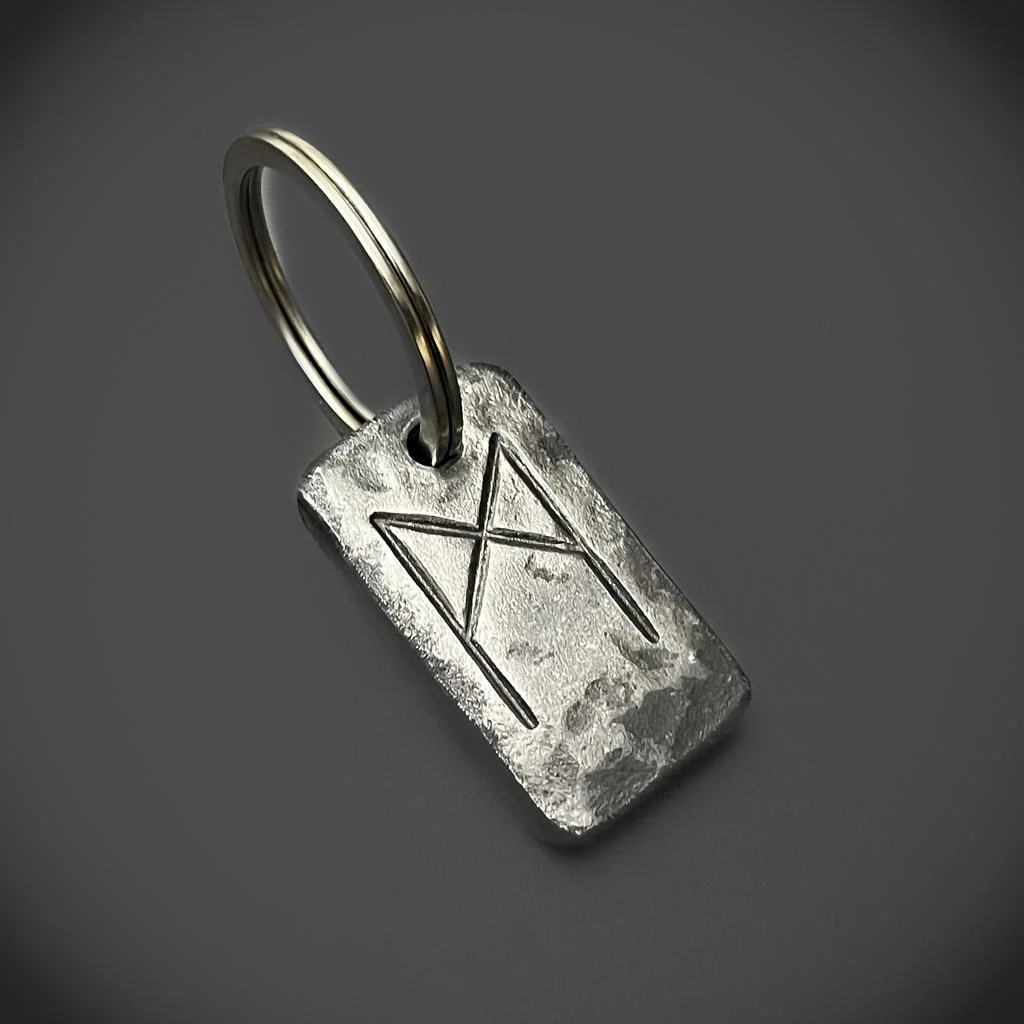 Hand-Forged Rune Keyrings - Image 14