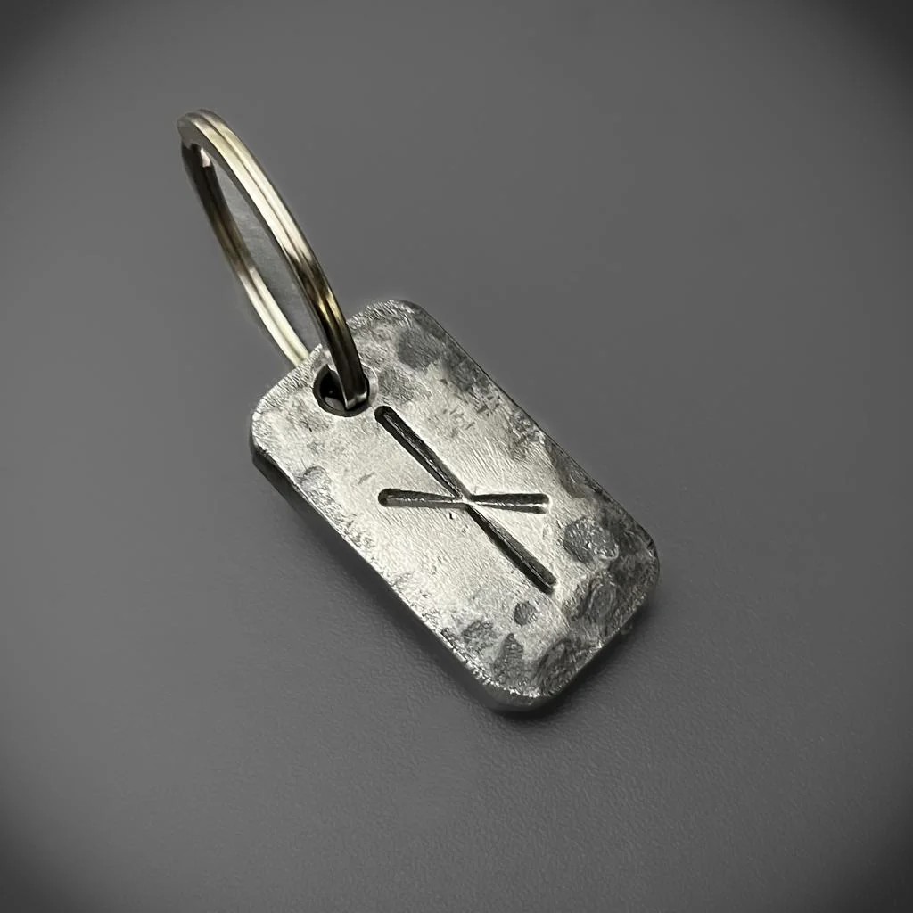 Hand-Forged Rune Keyrings - Image 15