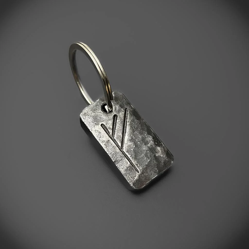 Hand-Forged Rune Keyrings - Image 8