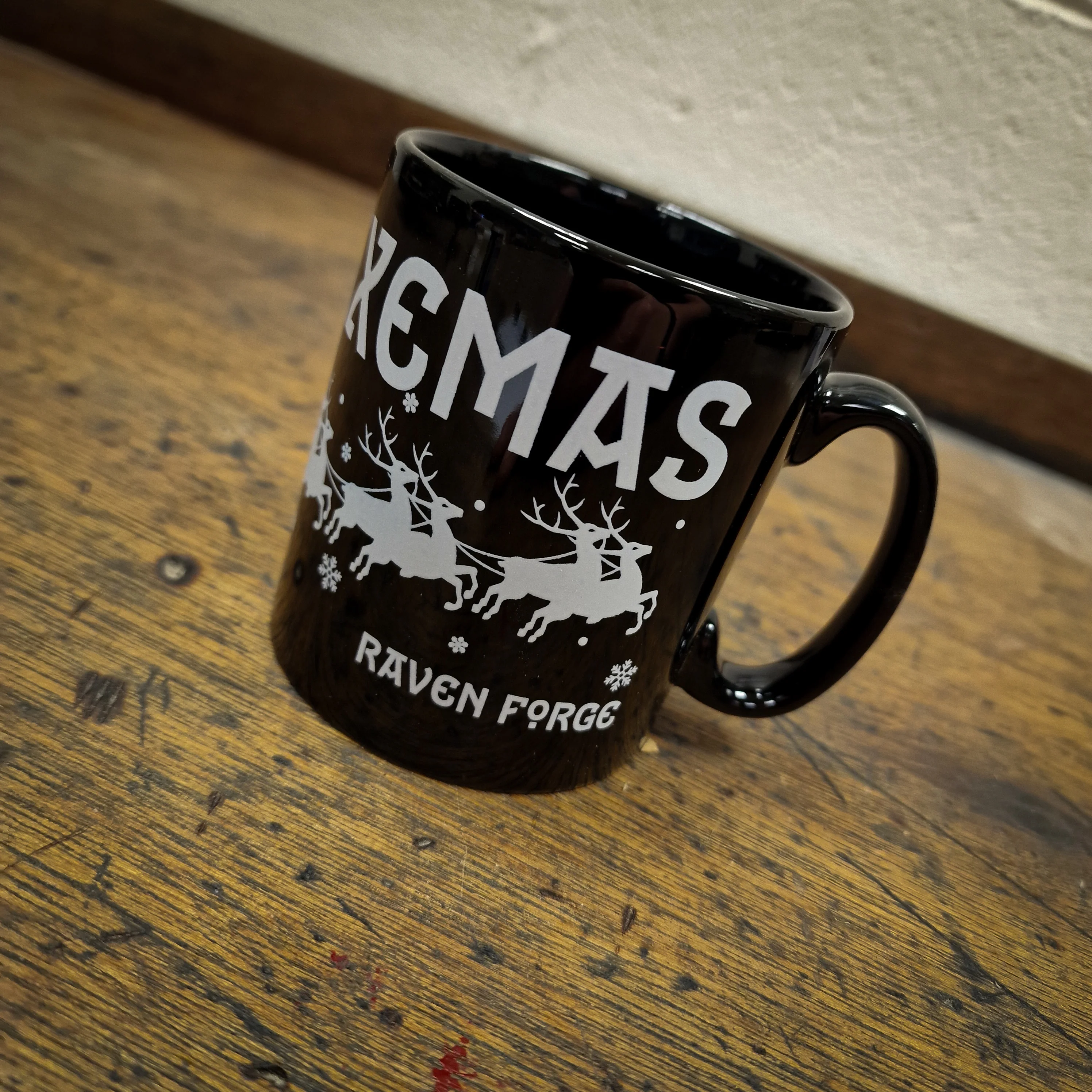 Raven Forge Christmas Mug - Line End