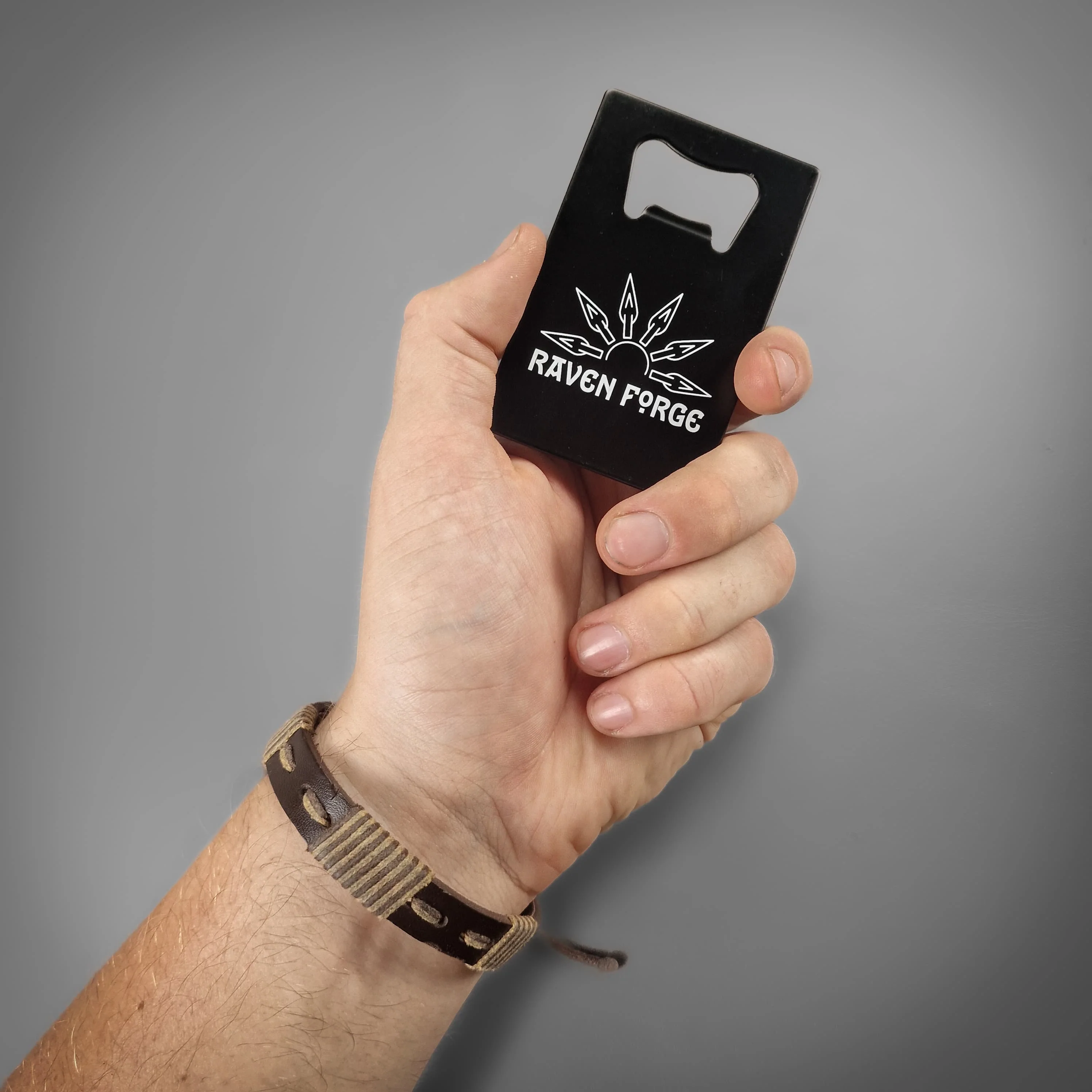 Raven Forge Metal Card Bottle Opener