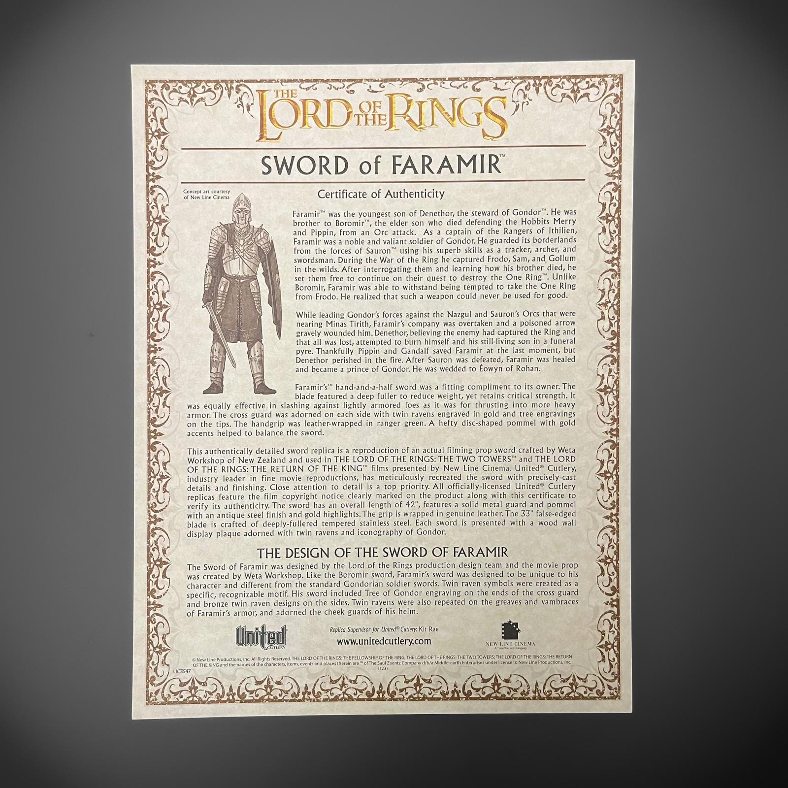 Sword of Faramir - Lord of the Rings - Image 9