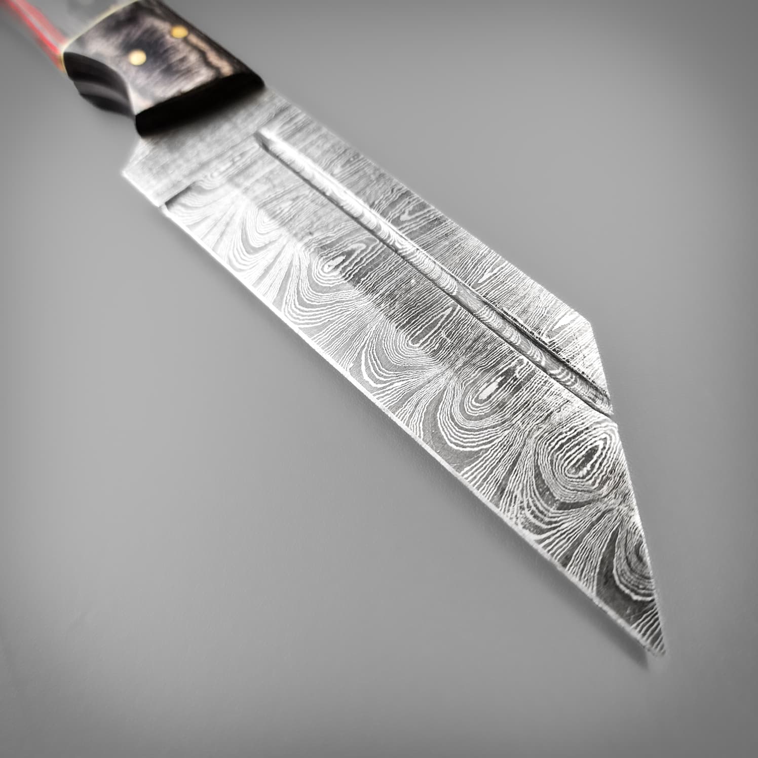 Twin Coloured Damascus Seax - Image 3