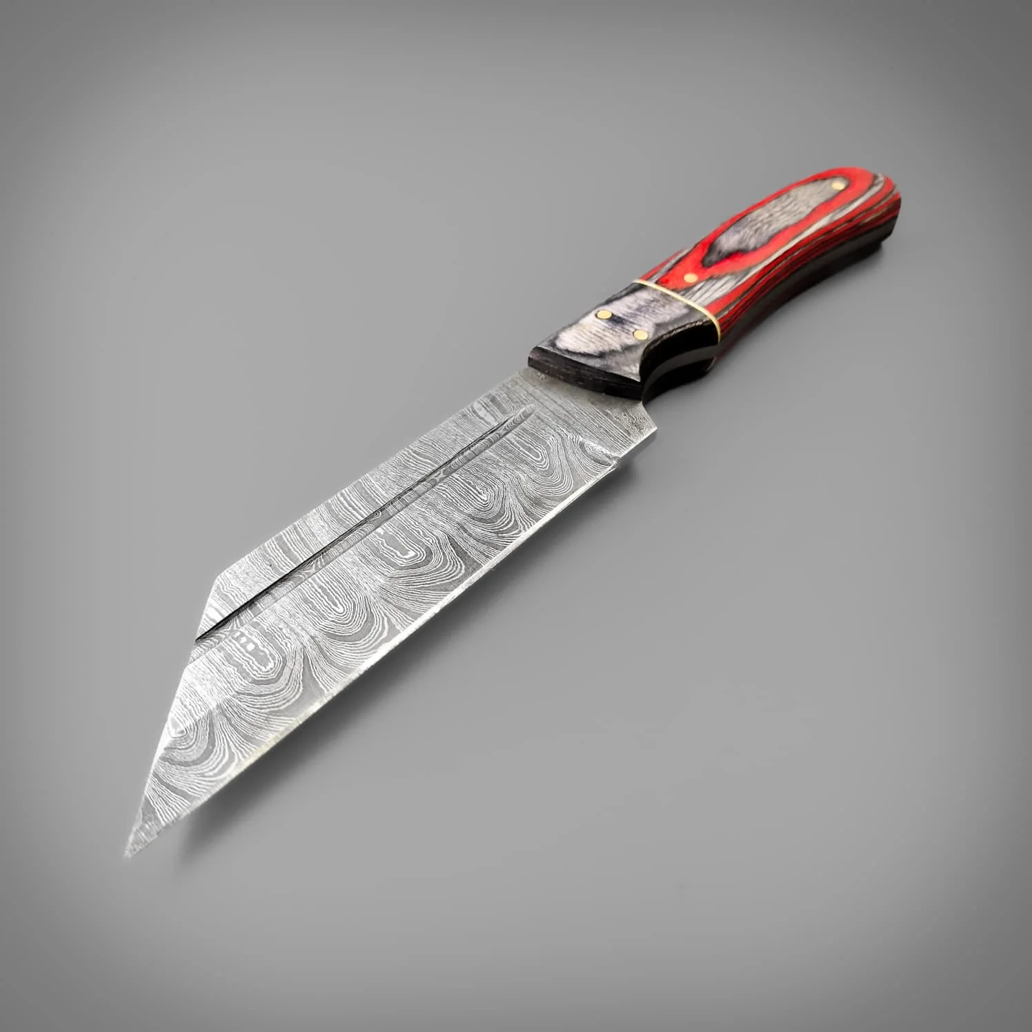 Twin Coloured Damascus Seax - Image 4