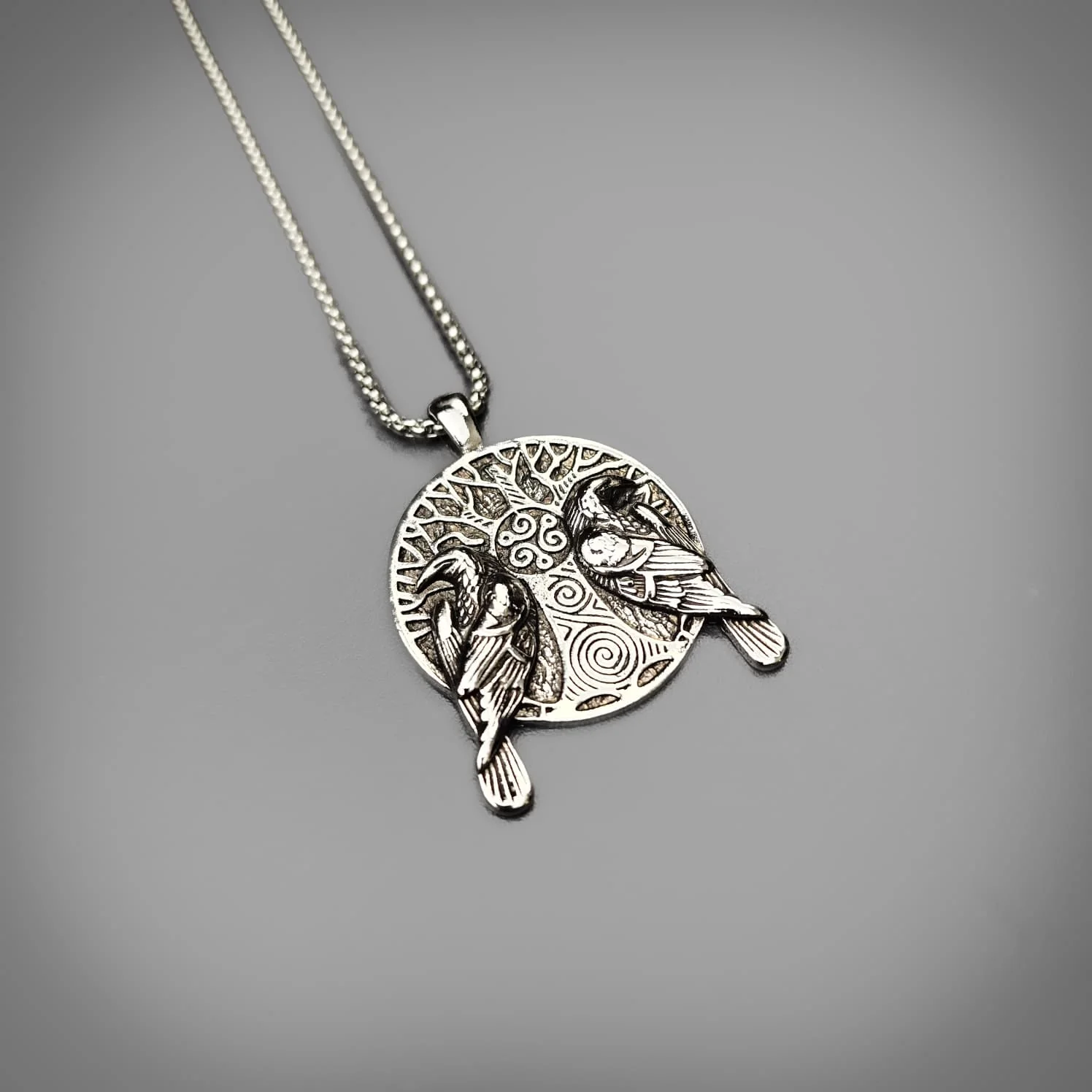 Twin Raven Medallion